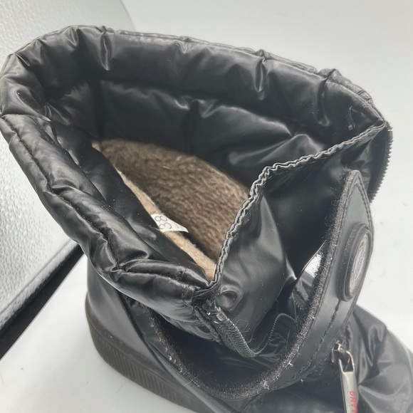 “OLANG” WITH INTEGRATED ICE GRIPS  Black Winter Ankle Boot. - Picture 7 of 15